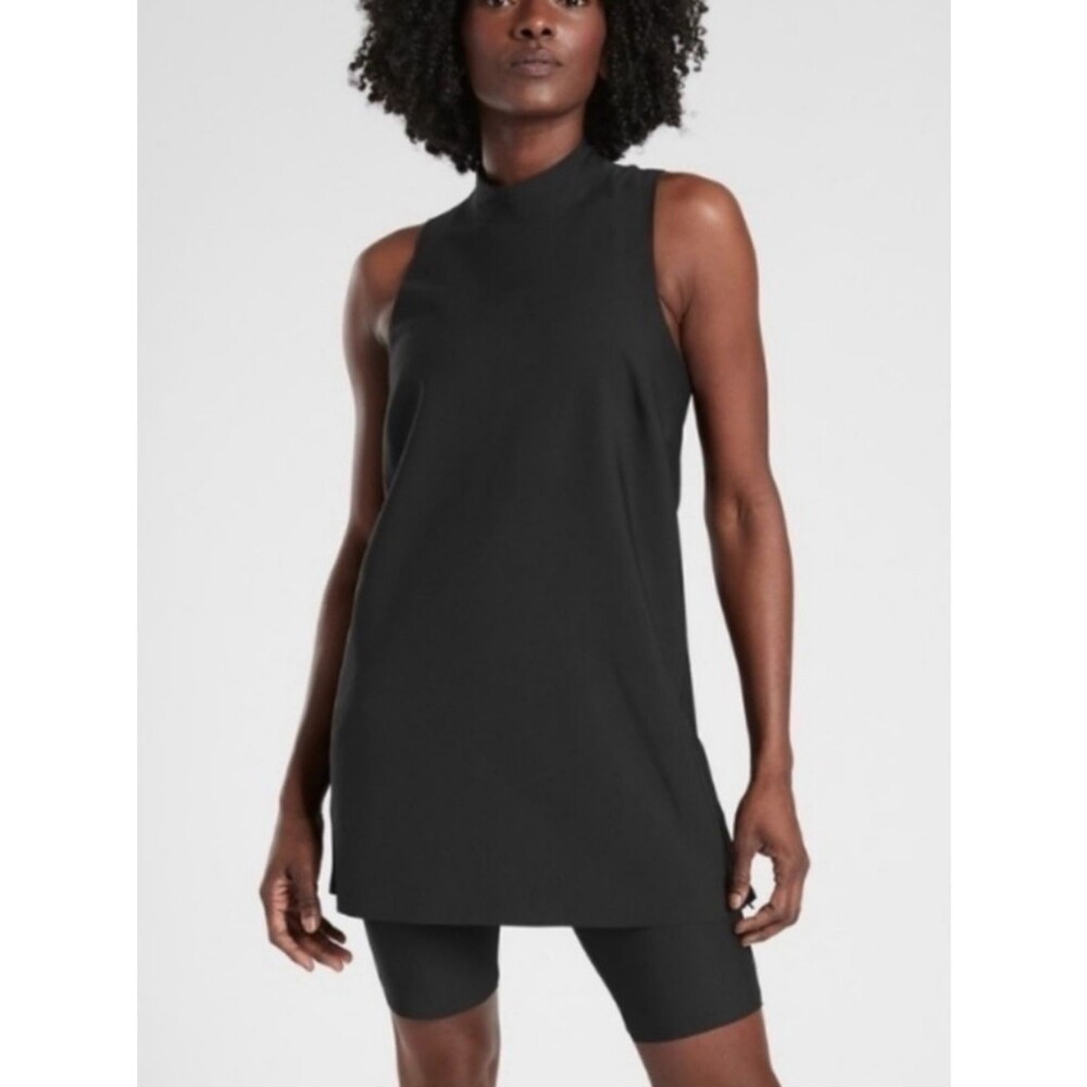 Athleta Interstellar Bike Tunic Tank Top Black